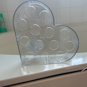 Clear Heart-Shaped Organizer